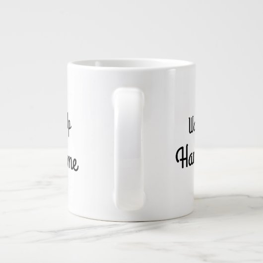 Wake Up Handsome Gift Mug Jumbo-Tasse (Rückseite)