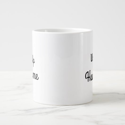 Wake Up Handsome Gift Mug Jumbo-Tasse (Vorderseite)