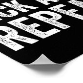 Wake Up Kick Repea,funny Quote Workout Motivation  Poster (Ecke)