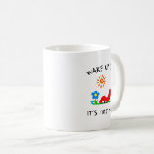 Wake Up S It's Time To Sin Funny Animal Meme Kaffeetasse (VorderseiteRechts)