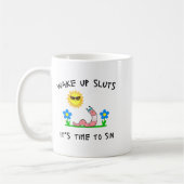 Wake Up S It's Time To Sin Funny Animal Meme  Kaffeetasse (Links)