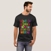 Wake Up Teach Be Awesome Teacher Back To School T-Shirt (Vorne ganz)