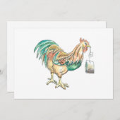 Wake Up WIth Tea Einladung (Vorne/Hinten)