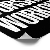 Wake Up Worship Workout Lovers Faith Christian Wom Poster (Ecke)