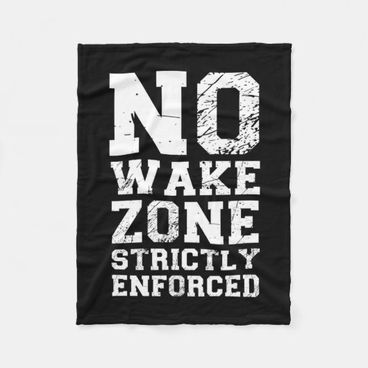 Wake-Zone streng durchgesetzt lustige Pontonsee Fleecedecke (Vorderseite)