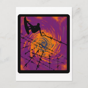 WAKEBOARD ALL SEAMS POSTKARTE