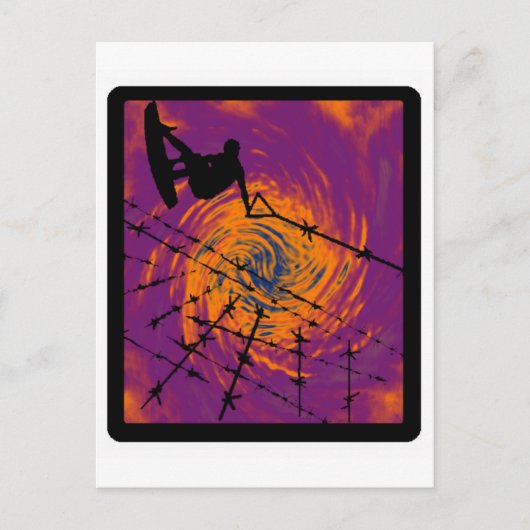 WAKEBOARD ALL SEAMS POSTKARTE (Vorderseite)