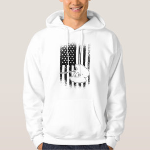 Wakeboard American Flag Wakeboarder Hoodie