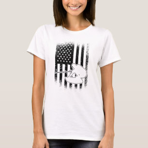 Wakeboard American Flag Wakeboarder T-Shirt