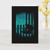 Wakeboard American Flag Wakeboarder Wakeboarding Karte (Gelbe Blume)