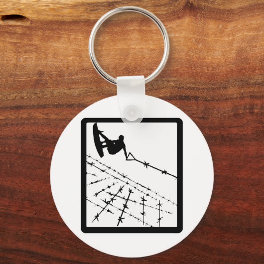 WAKEBOARD BARB WIRED SCHLÜSSELANHÄNGER (Vorderseite)