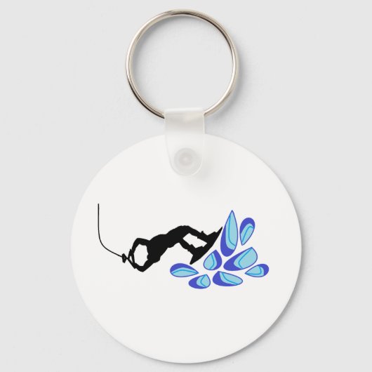 Wakeboard Blue Schlüsselanhänger (Vorderseite)