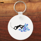 Wakeboard Blue Schlüsselanhänger (Vorderseite)