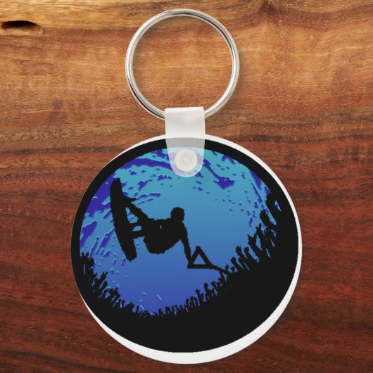 Wakeboard Bubble Burst Schlüsselanhänger (Vorderseite)