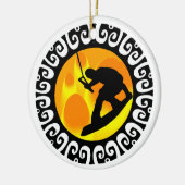 WAKEBOARD BÜHNE-SETZER KERAMIK ORNAMENT (Links)