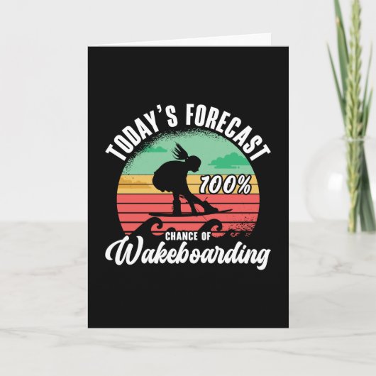 Wakeboard der heutigen Prognose 100% Chance Wakebo Karte (Vorderseite)