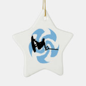 WAKEBOARD DONNER GEHOLT KERAMIK ORNAMENT (Rechts)