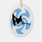 WAKEBOARD DONNER GEHOLT KERAMIK ORNAMENT (Rechts)