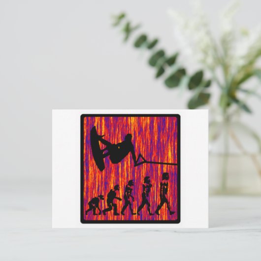 Wakeboard Evolve Postkarte (Stehend Vorderseite)