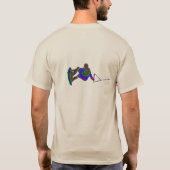 Wakeboard Farbstrudel-T - Shirt (Rückseite)