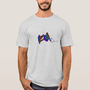 Wakeboard Farbstrudel-T - Shirt