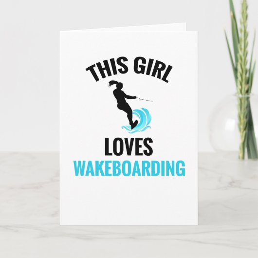 Wakeboard für Frauen | Wakeboarder Wakeboard Karte (Vorderseite)