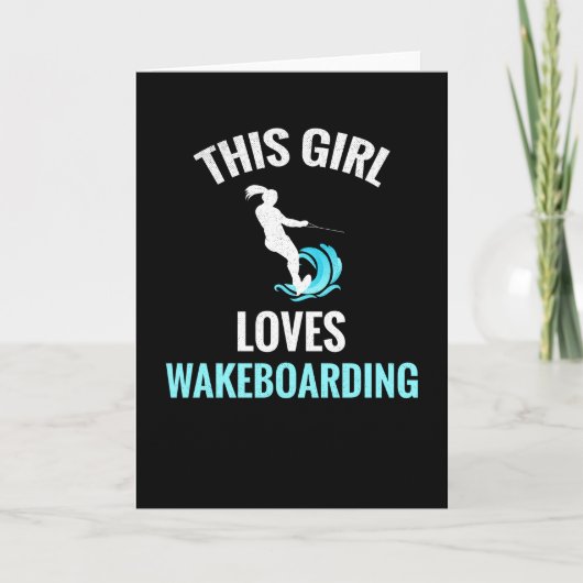 Wakeboard für Frauen | Wakeboarder Wakeboard Karte (Vorderseite)