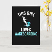 Wakeboard für Frauen | Wakeboarder Wakeboard Karte (Gelbe Blume)