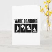 Wakeboard Geweckt Boarding Wakeboarder Karte (Gelbe Blume)