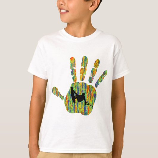 Wakeboard große Hände T-Shirt (Vorderseite)