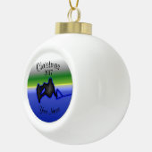 Wakeboard Keramik-Ball-Weihnachtsverzierung Keramik Kugel-Ornament (Rechts)
