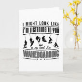 Wakeboard könnte wie Wakeboarder aussehen Karte (Gelbe Blume)