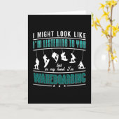 Wakeboard könnte wie Wakeboarder Wakeboarding auss Karte (Gelbe Blume)