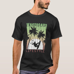 Wakeboard Lifestyle Vintages Design für Bitterster T-Shirt
