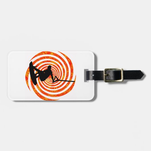 WAKEBOARD MACHT REVOLUTION GEPÄCKANHÄNGER (Vorderseite horizontal)