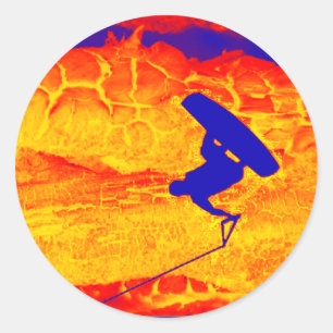 Wakeboard Mystic Runder Aufkleber