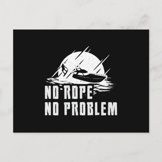 Wakeboard No Rope No Problem Geweckt Wakeboarding Postkarte (Vorderseite)