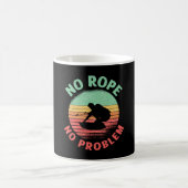 Wakeboard No Rope No Problem Retro Wakeboarder Kaffeetasse (Mittel)