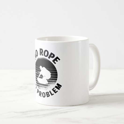 Wakeboard No Rope No Problem Wake Wakeboarder Kaffeetasse (VorderseiteRechts)