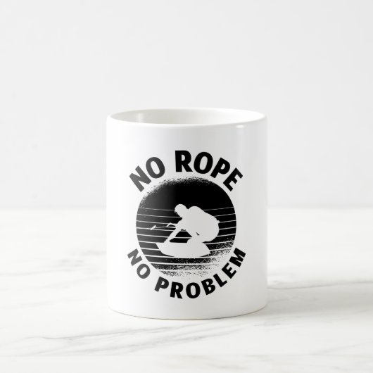 Wakeboard No Rope No Problem Wake Wakeboarder Kaffeetasse (Mittel)