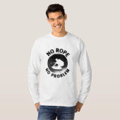 Wakeboard No Rope No Problem Weckte Wakeboarder T-Shirt (Vorne ganz)