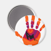 Wakeboard Orange Roll Magnet (Vorderseite/Rückseite)