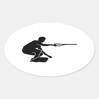 Wakeboard Ovaler Aufkleber