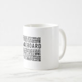 Wakeboard Quote Geweckt Wakeboarding Wakeboarder Kaffeetasse (VorderseiteRechts)