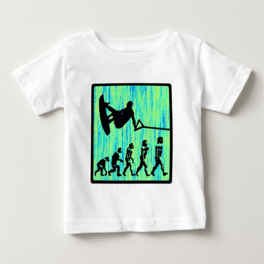 Wakeboard redete Evolution an Baby T-shirt (Vorderseite)