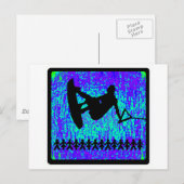 Wakeboard Simple Morning Postkarte (Vorne/Hinten)