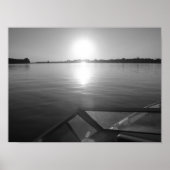 Wakeboard-Sonnenuntergang Poster (Vorne)