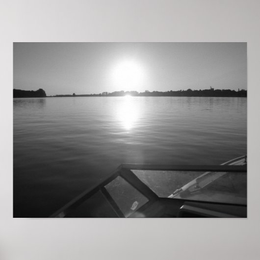 Wakeboard-Sonnenuntergang Poster (Vorne)