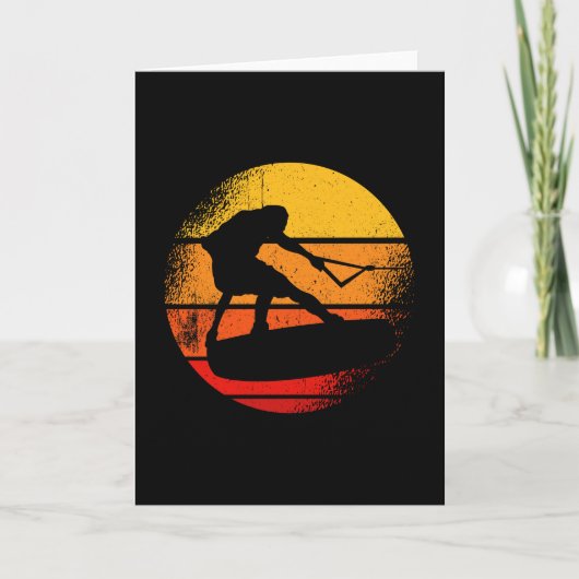 Wakeboard Sunset Wakeboarding Karte (Vorderseite)