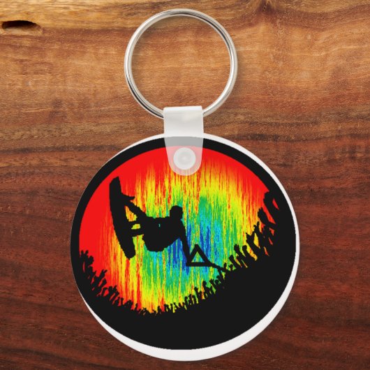 Wakeboard the Wakeboarder Schlüsselanhänger (Vorderseite)